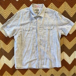Ted Baker Men’s London Designer short sleeve button-up size 6 (XL)